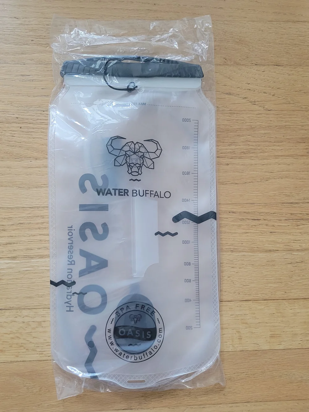 OASIS Clear Hydration Reservoir Pack - Transparent with Black Trim